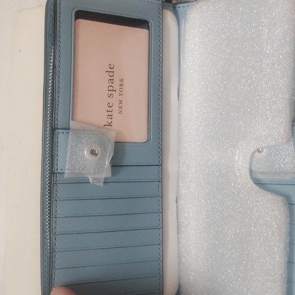 Kate Spade light blue wallet--NWT - Picture 4 of 5